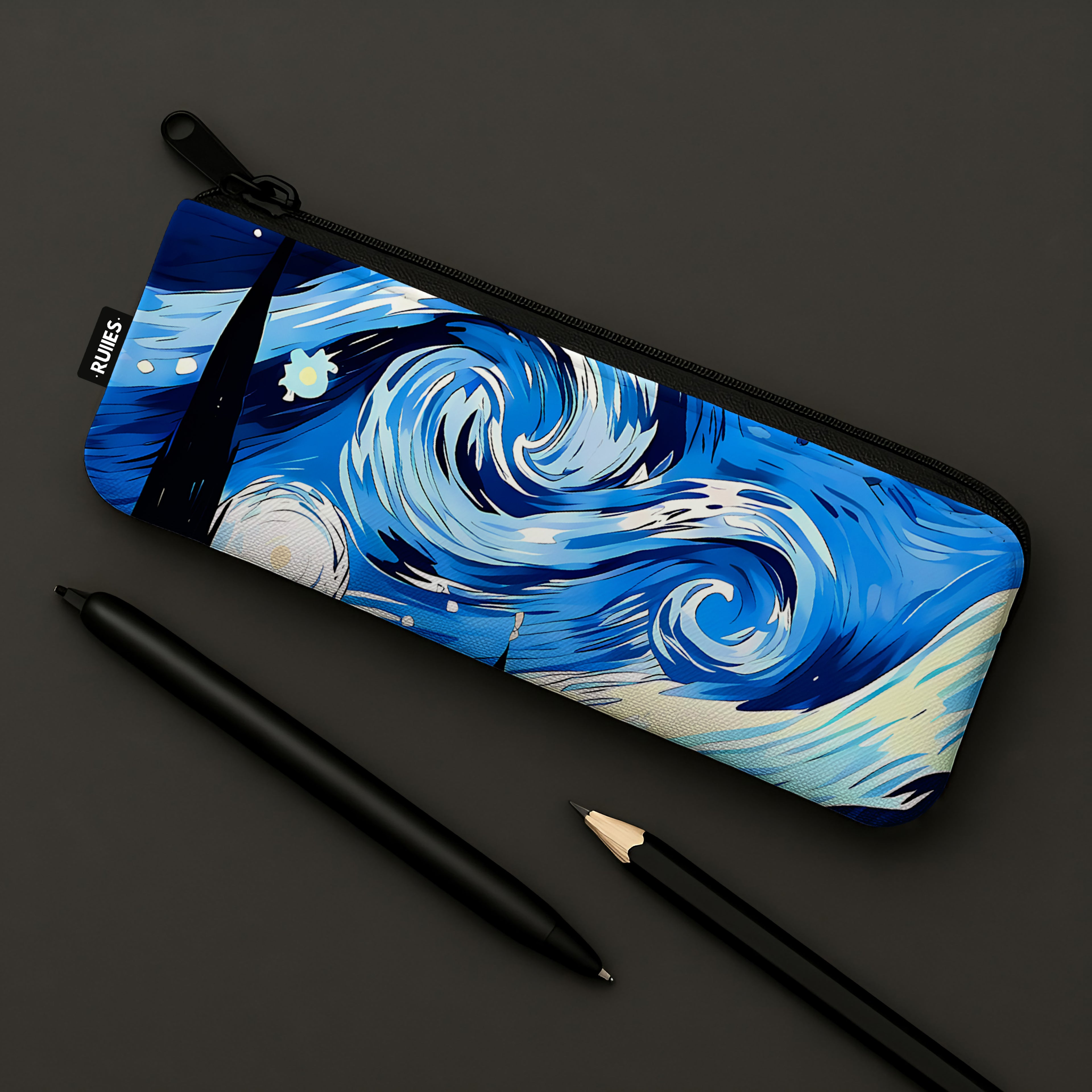 starry night pencil case