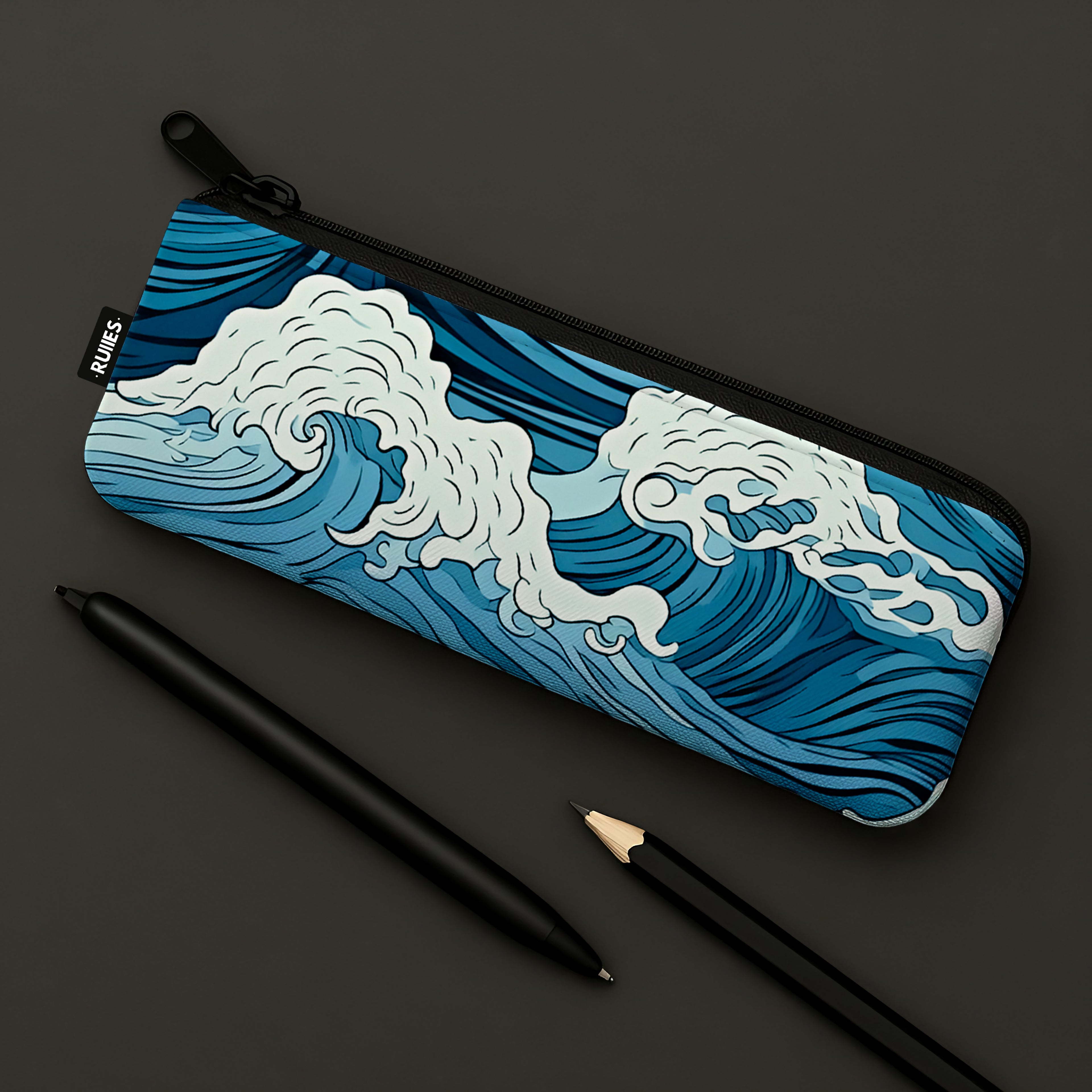 waves pencil case