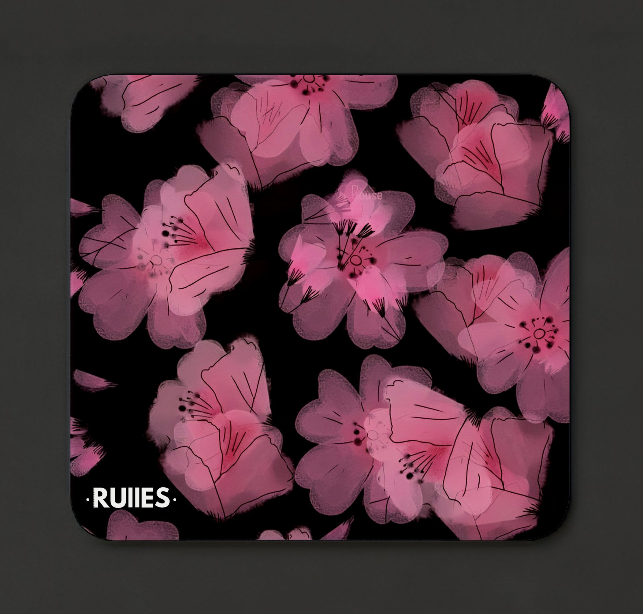 Pink flowers Mouse Pad