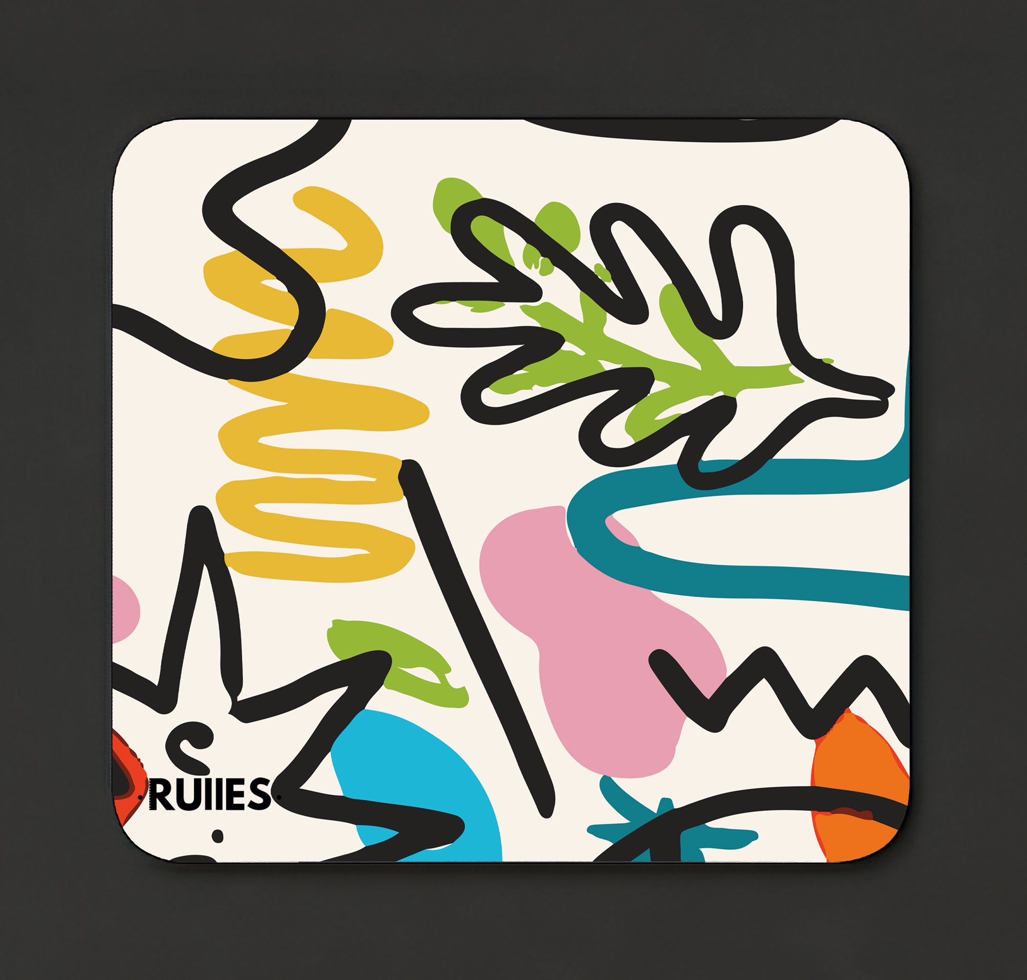 Vibrant Strokes Mouse Pad