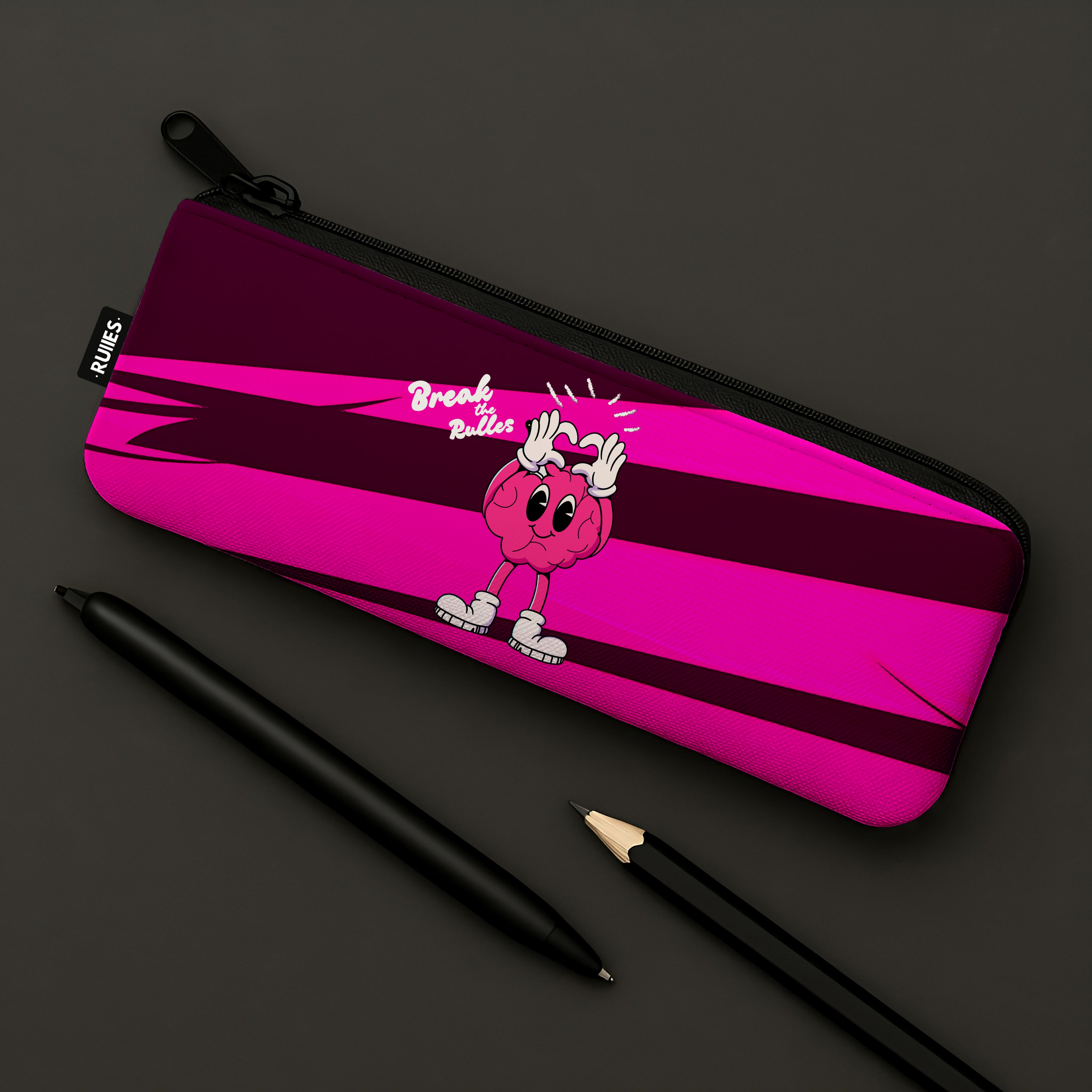 Break the Rulles pencil case