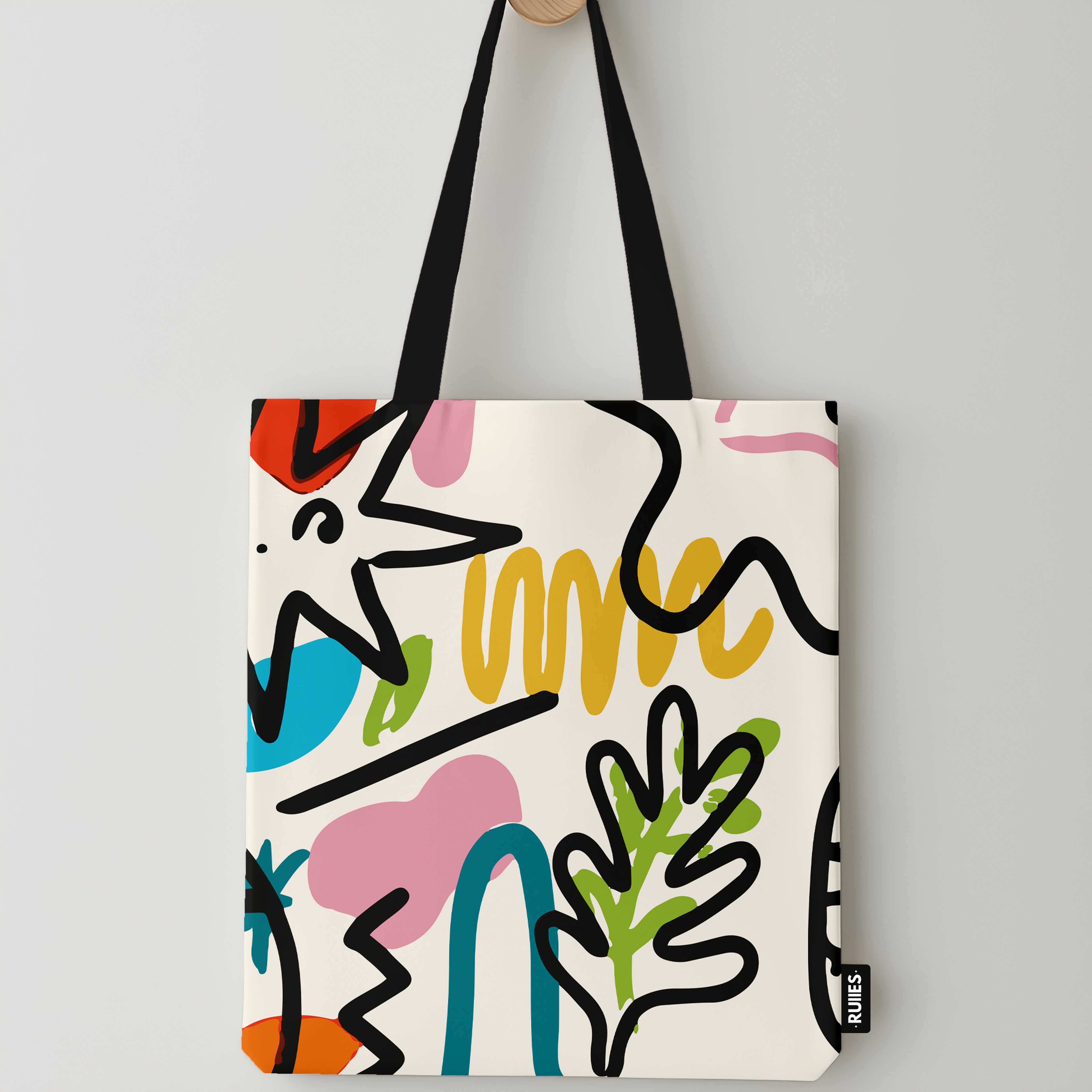 Vibrant Strokes totebag