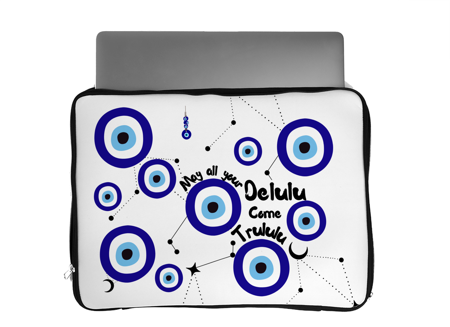 Delulu white Laptop Sleeve