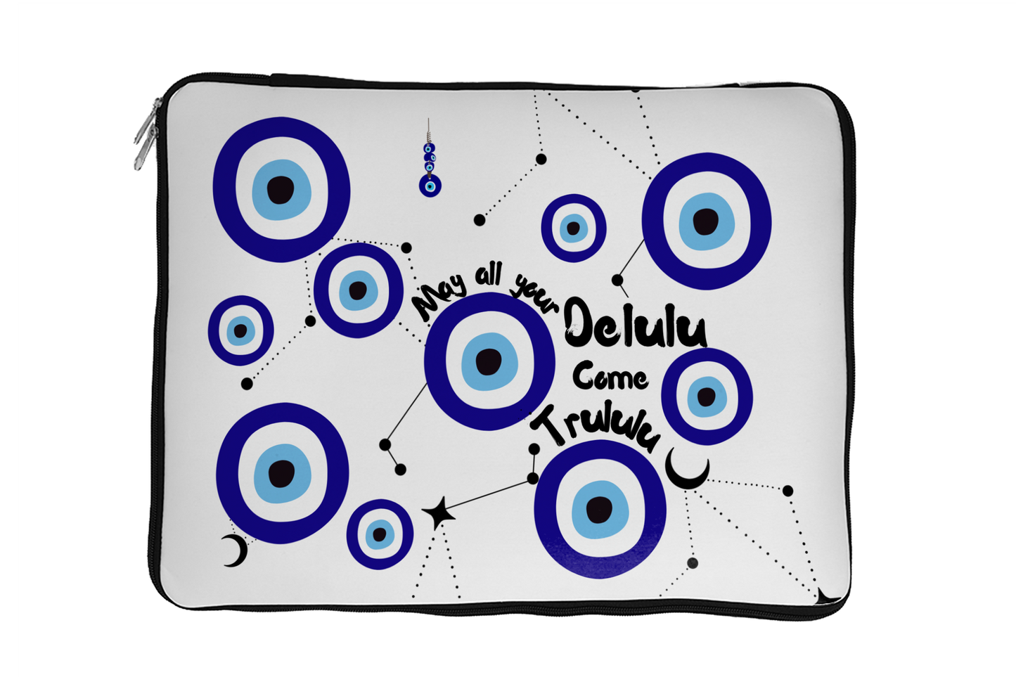 Delulu white Laptop Sleeve